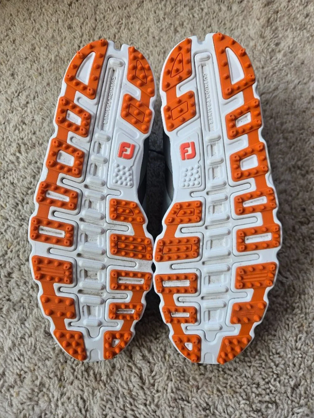FootJoy Superlites XP Spikeless Golf Shoes Grey/Orange 58073 Men’s US Size 11.5